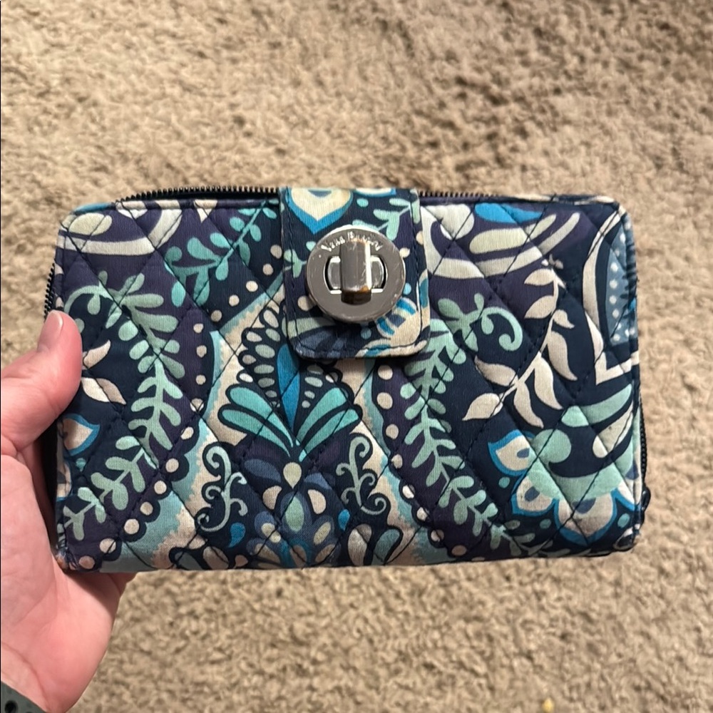 Vera Bradley Blue Floral Wallet
